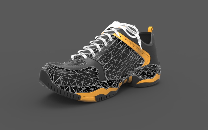shoe design 3d modeling