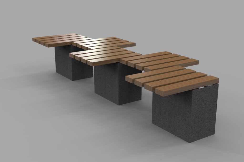 city bench design