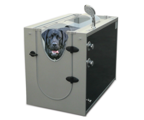 canine shower stall