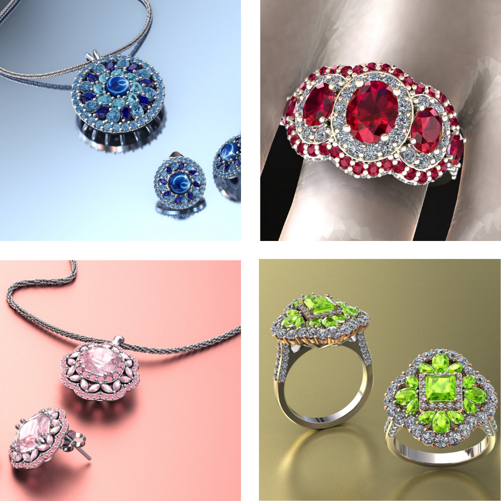 Freelance Jewelry Portfolio Designs