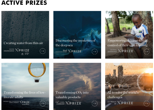 Latest Prizes on XPRIZE