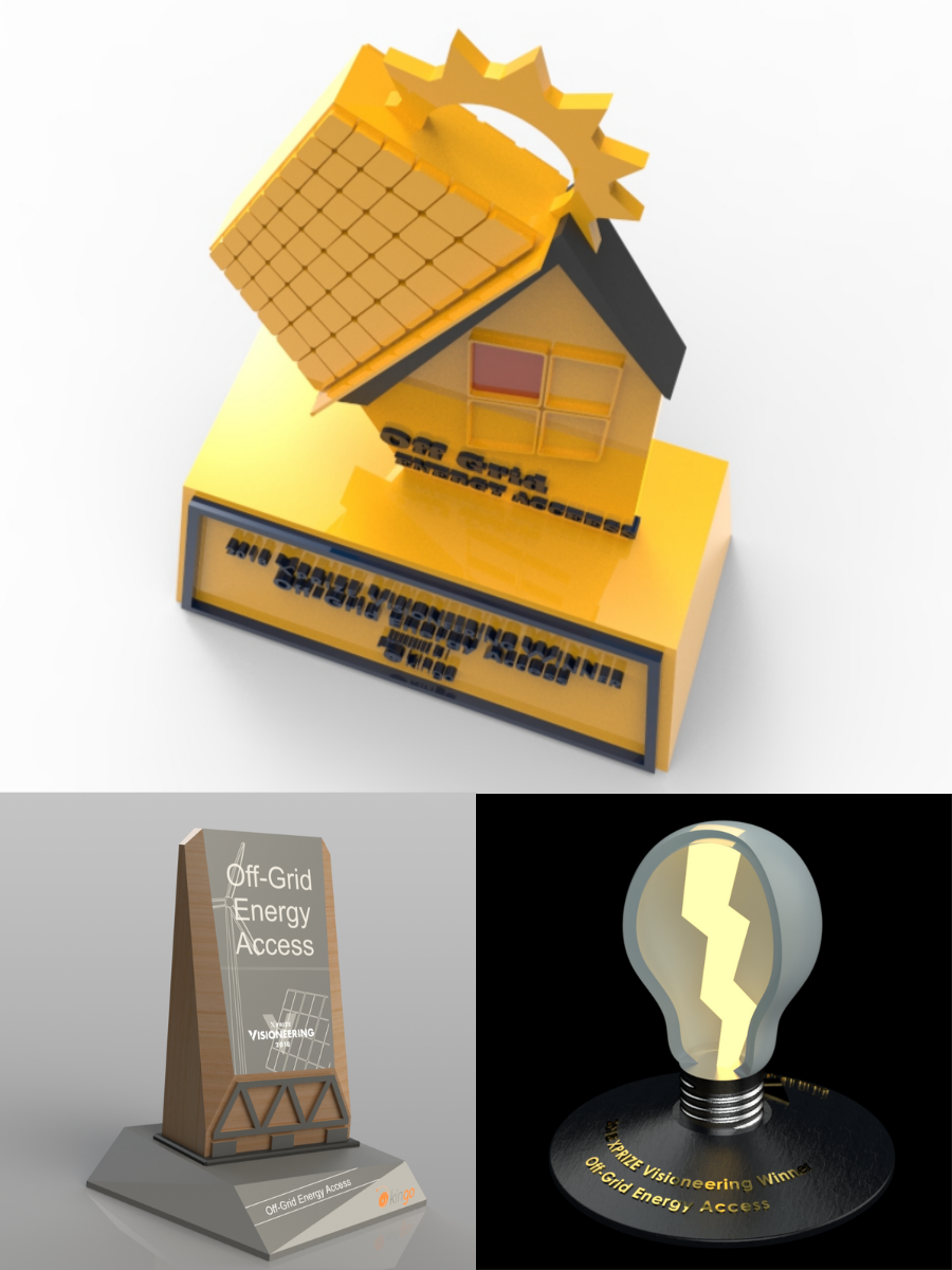 XPRIZE Visioneering - Trophy Design - Off-Grid Energy Access