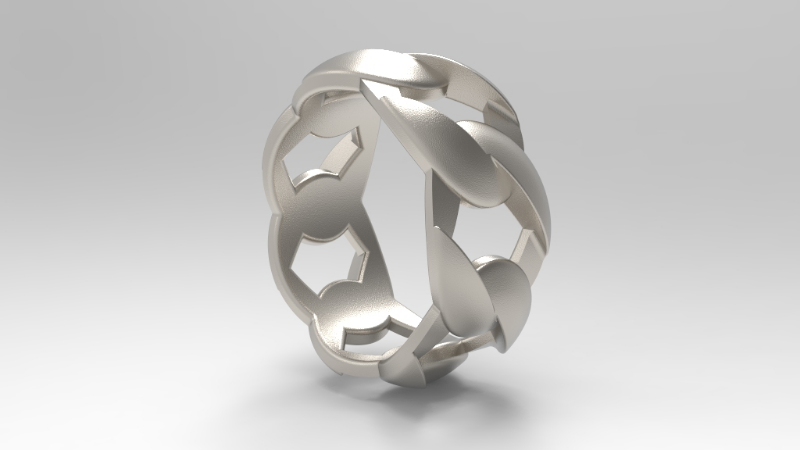 cuben style ring