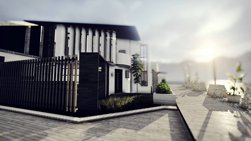 3D Architectural Rendering House