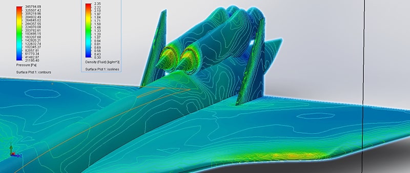3D External Sonic Flow Simulation