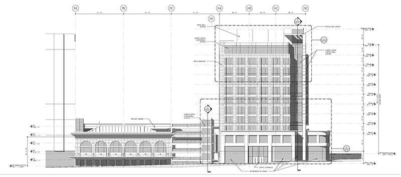 Architectural office building design