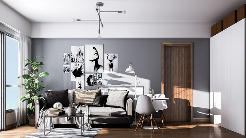Living-room-interior-3D-rendering