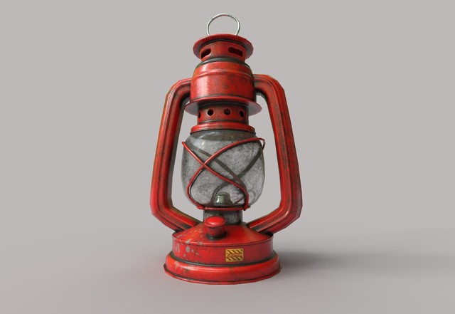 low-poly-kerosene-lantern