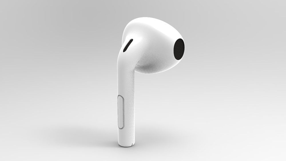 Apple airpods 3D product rendering