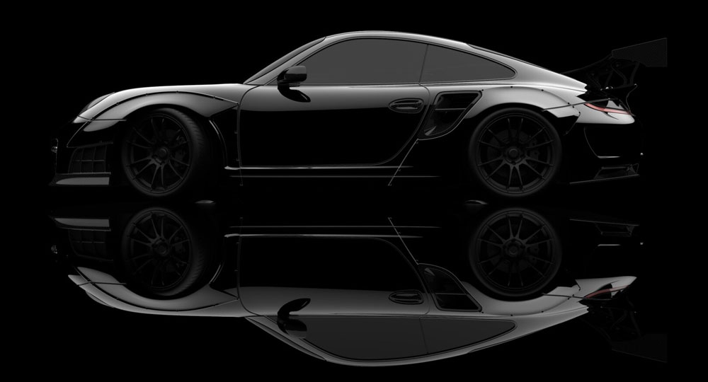 Porche 3d product rendering