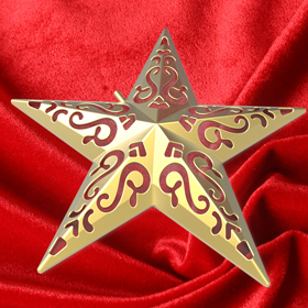 Christmas tree topper design