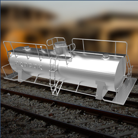 Tank car for 3D printing