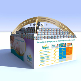 Pampers display design