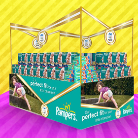 Pampers pallet display