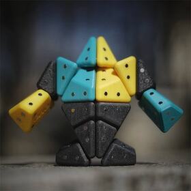 Biodegradable magnetic puzzle