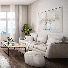 Living room sofa and coffee table