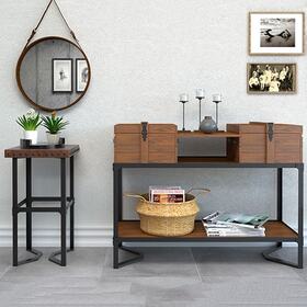 Living room stand and mirror