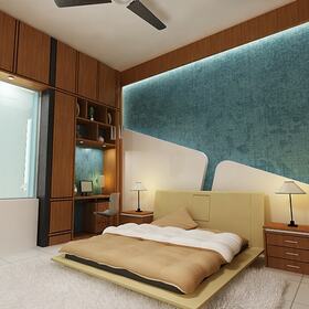 3D bedroom fly-through 