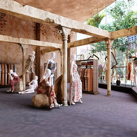 3D store interior presentation