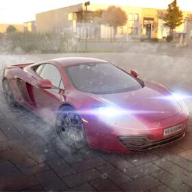 McLaren race car 3ds Max modeling