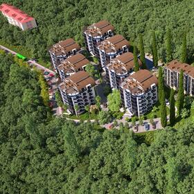 3D apartment complex site planning