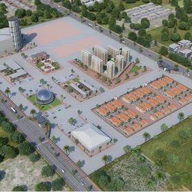 3D residential area site planning 