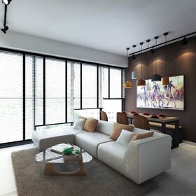 Living room rendering