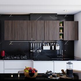 Kitchen interior rendering