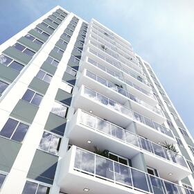 Apartment building 3D rendering