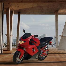 Yamaha YZF600R HDR rendering