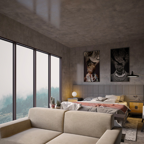 Condo interior VR rendering