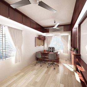 Office interior VR rendering