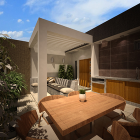 Backyard architectural design 