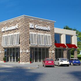 Restaurant exterior design