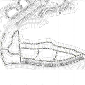 Sewage network construction drawing