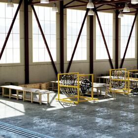 WWII B-17 Assembly Hangar Fusion 360 