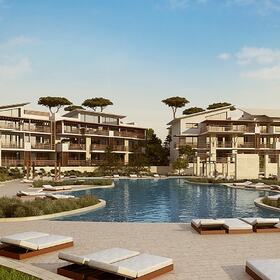 Residential area outdoor pool design