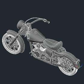 Motorcycle AutoCAD conversion