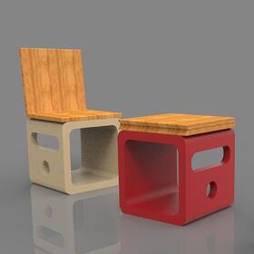 Chair-table AutoCAD drafting and design