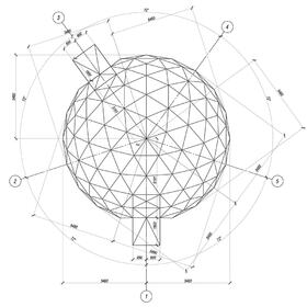 Steel dome CAD design