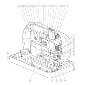 Electric stapler CAD drafting 