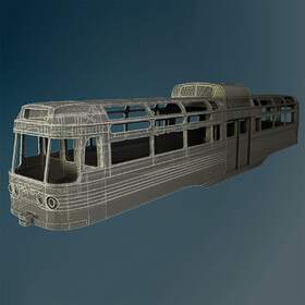 Various British trams body models