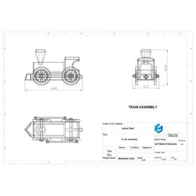 Miniature train assembly