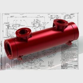 3D model tube for refining oil