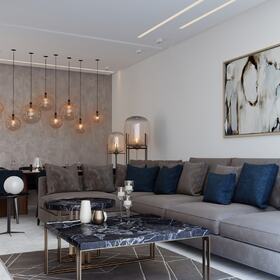 2D living room visualization