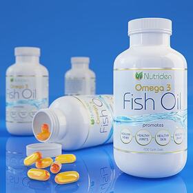 Fish oil supplement package design