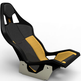 Carbon fiber bucket seat