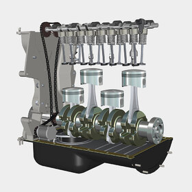 4-cylinder petrol engine