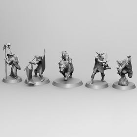 Goblin family board game fugurines