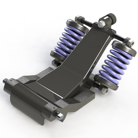 Detachable quad-chairlift grip mechanism